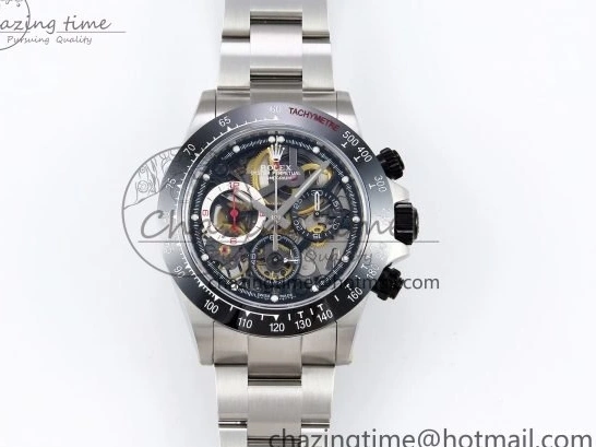 Bracelet Edition SONIC Daytona SS Bezel Skeleton Skeleton Best SA4130 Dial on Ceramic Oyster 0127